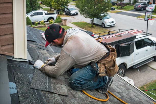 Professional Gutter Repair And Installation technician working in Wooster, AR